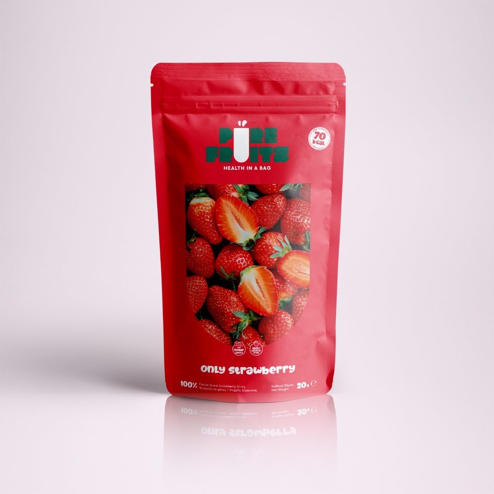Pure Fruits — Φράουλα, συσκευασία 20 g